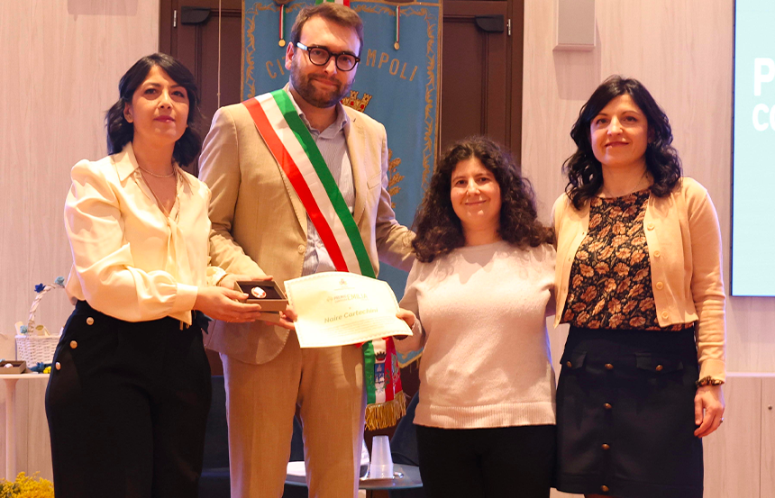 Le premiate del 'Contessa Emilia': Naire Cartechini, Stefania Caparrini, Claudia Fiaschi e Maya Albano