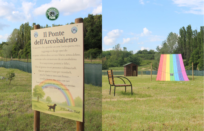 Pontedera inaugura il ''Ponte dell'Arcobaleno'': un luogo per non dimenticare i nostri amici a quattro zampe