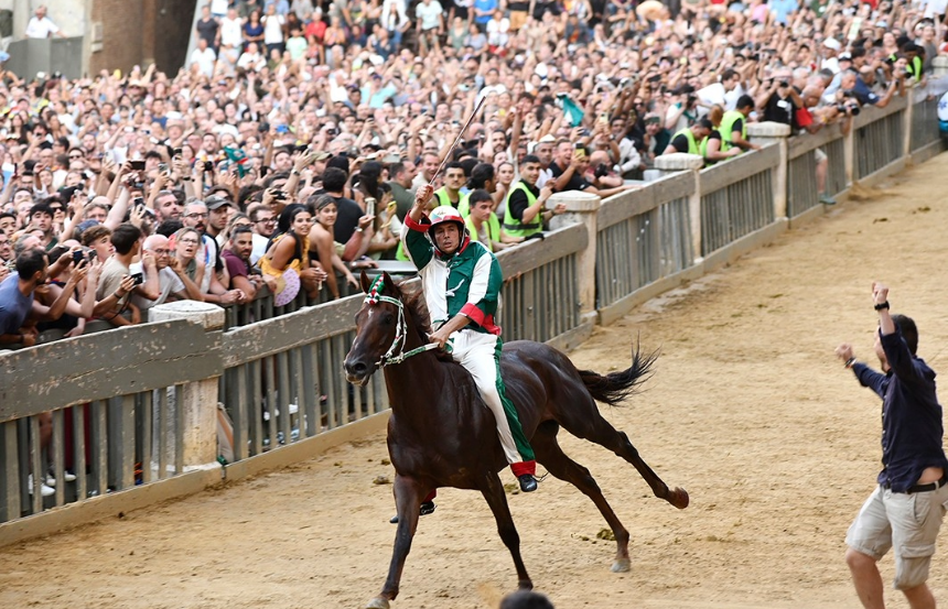Siena, la Contrada dell'Oca vince il Palio del 2 luglio 2025