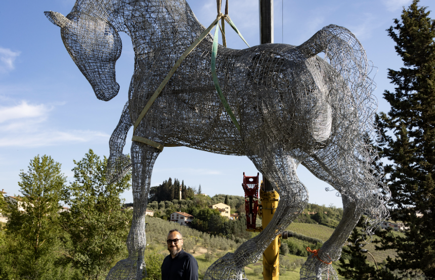Castelfiorentino, ecco il Cavallo di Dall'Osso donato al Comune